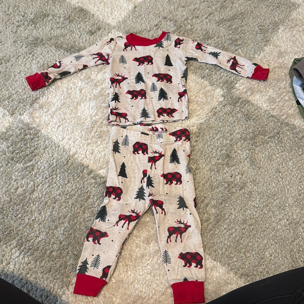 Two piece Christmas pajamas set